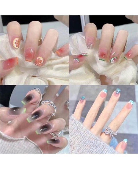 Multiple Patterns Detachable Manicure Sheet Fake Nail Wholesale Nail Stickers Multiple Patterns Detachable Manicure Sheet Fake Nail Wholesale Nail Stickers