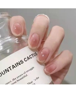 Blush Blending Effect Pink French Style Simple Removable Fake Nail Wholesale Nail Stickers Blush Blending Effect Pink French Style Simple Removable Fake Nail Wholesale Nail Stickers