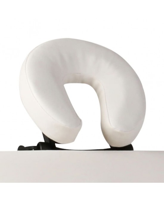 vidaXL Cream White Foldable Massage Table 2 Zones with Aluminum Frame