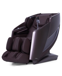 Full Body Zero Gravity Massage Recliner with Airbags and Foot Rollers-Brown