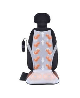 VEVOR Shiatsu Back Massager with Heat, Massage Seat Cushion with 2-Group Back Shiatsu Rollers and 2 Seat Vibration Motors, Fatigue Relief Seat Massage Chair Pad with 5 Vibration Modes for Home Office
