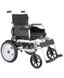 VEVOR Electric Wheelchair for Adults Seniors, 265 lbs Weight Capacity, 17.5in Width Lightweight Foldable Motorized Power Wheelchairs, UP to 12.5Miles Range All Terrain Power Chair, Adjustable Backrest