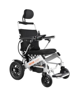 VEVOR Electric Wheelchair for Adults Seniors, 300 lbs Weight Capacity, 20 in Width Lightweight Foldable Motorized Power Wheelchairs, Long Range All Terrain Aluminum Alloy Chair, Adjustable Backrest