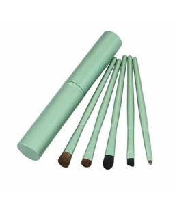 Color: Minty Fresh - The Beautiful Traveler Makeup Brush Set in a compact Travel case
