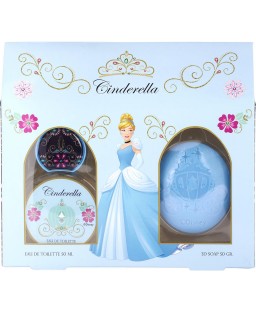CINDERELLA by Disney (WOMEN) - EDT SPRAY 1.7 OZ & 3D SOAP 1.7 OZ