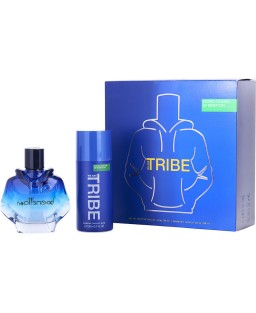 BENETTON TRIBE by Benetton (MEN) - EDT SPRAY 3 OZ & DEODORANT SPRAY 5 OZ