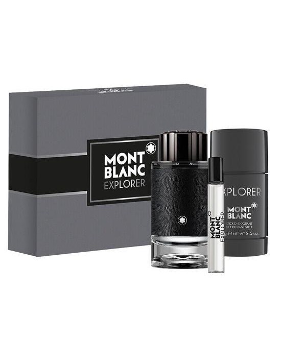 Mont Blanc Explorer 3 Piece Gift Set For Men
