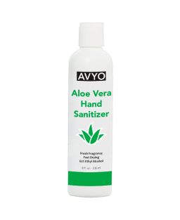 AVYO Aloe Vera Hand Sanitizer Fresh Fragrance Fast Drying 62% Ethyl Alcohol 8.0 oz