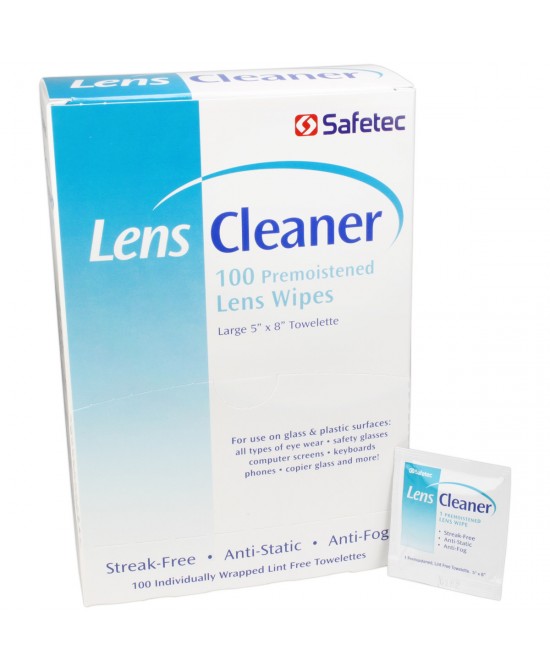 Lens Cleaner Wipes, 100 per box
