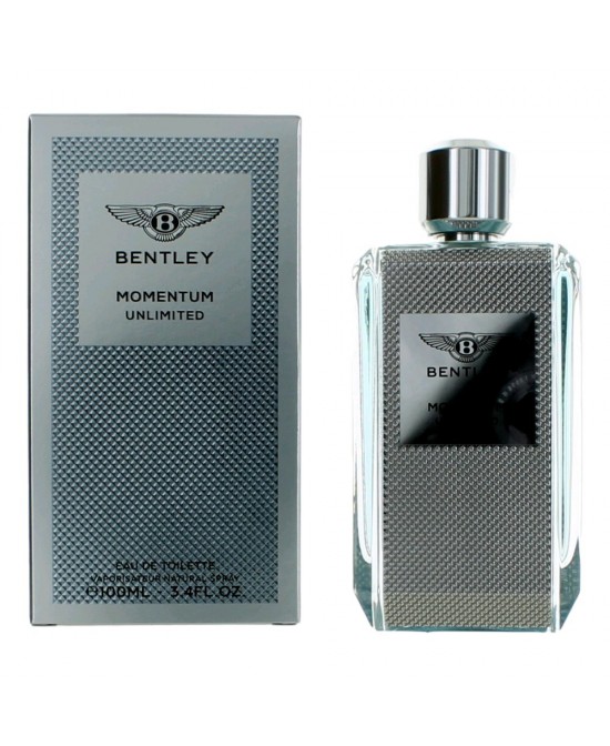 Bentley Momentum Unlimited by Bentley, 3.4 oz Eau De Toilette Spray for Men
