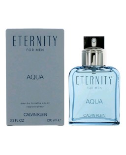 Eternity Aqua by Calvin Klein, 3.4 oz Eau De Toilette Spray for Men