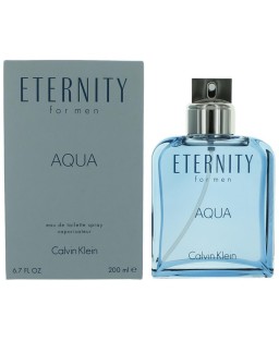 Eternity Aqua by Calvin Klein, 6.7 oz Eau De Toilette Spray for Men