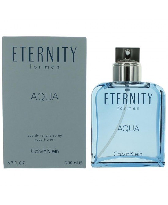 Eternity Aqua by Calvin Klein, 6.7 oz Eau De Toilette Spray for Men