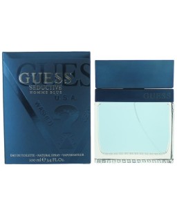 Guess Seductive Homme Blue by Guess, 3.4 oz Eau De Toilette Spray for Men Guess Seductive Homme Blue by Guess, 3.4 oz Eau De Toilette Spray for Men