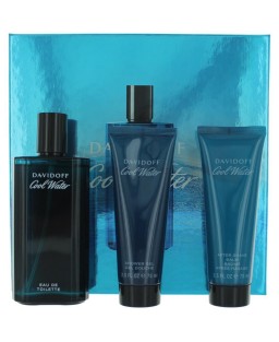 Cool Water by Davidoff, 3 Piece Gift Set for Men