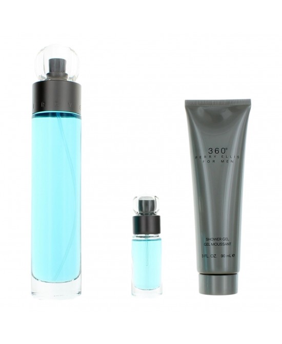 Perry Ellis 360 by Perry Ellis, 3 Piece Gift Set for Men. Perry Ellis 360 by Perry Ellis, 3 Piece Gift Set for Men.