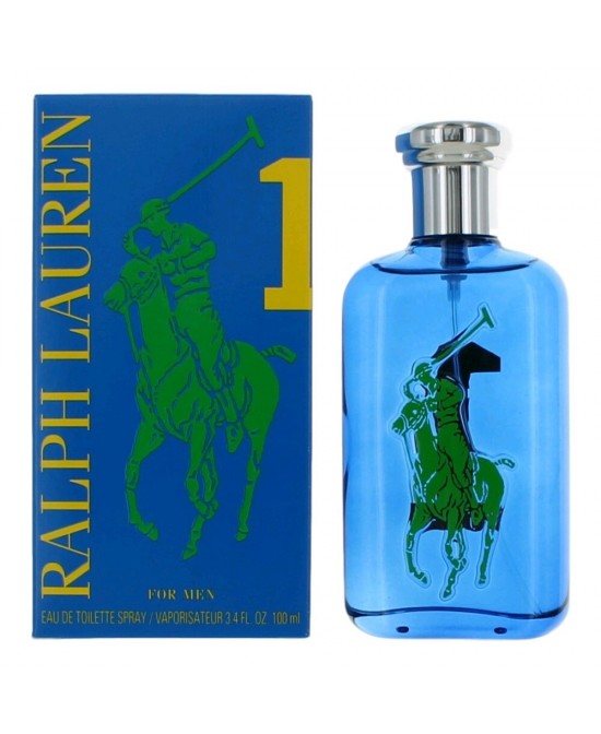Polo Big Pony Blue #1 by Ralph Lauren, 3.4 oz Eau De Toilette Spray for Men