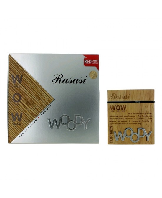 Woody by Rasasi, 2 oz Eau De Parfum Spray for Men