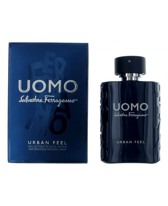 Uomo Urban Feel by Salvatore Ferragamo, 3.4 oz Eau De Toilette Spray for Men