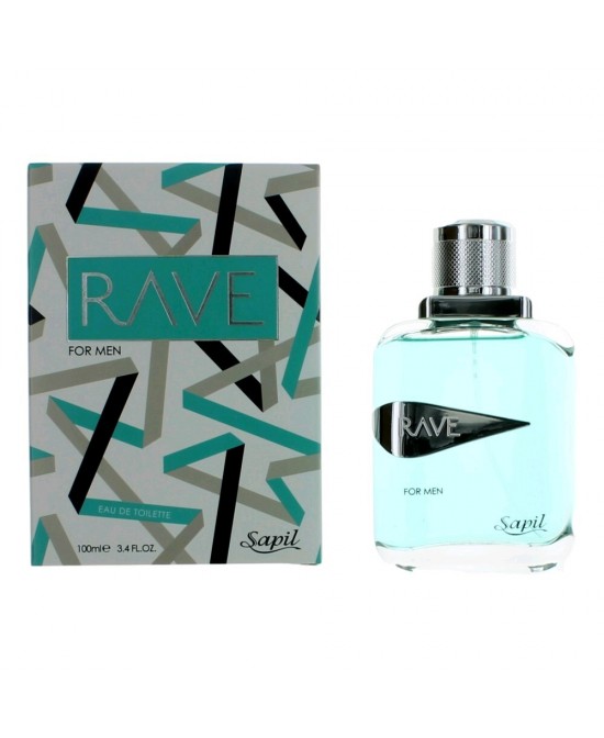 Rave by Sapil, 3.4 oz Eau De Toilette Spray for Men