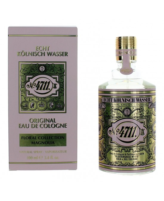 4711 Floral Collection Magnolia by 4711, 3.4 oz Eau De Cologne Spray for Unisex