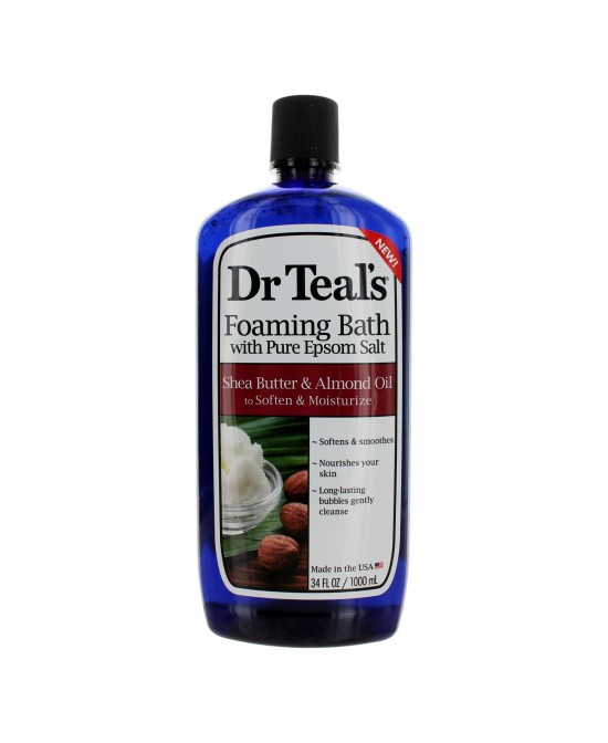 Shea Butter & Almond Oil by Dr. Teal's, 34 oz Foaming Bubble Bath