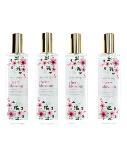 Cherry Blossom by Bodycology, 4 Pack 8 oz Fragrance Mist for Women Cherry Blossom by Bodycology, 4 Pack 8 oz Fragrance Mist for Women