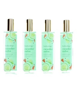 Cucumber Melon by Bodycology, 4 Pack 8 oz Fragrance Mist for Women Cucumber Melon by Bodycology, 4 Pack 8 oz Fragrance Mist for Women