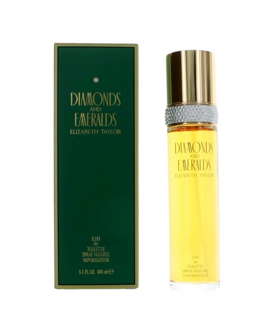 Diamonds & Emeralds by Elizabeth Taylor, 3.3 oz Eau De Toilette Spray for Women