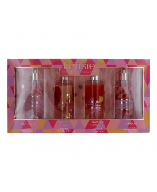 Kensie by Kensie, 4 Piece Body Mist Gift Set Variety for Women