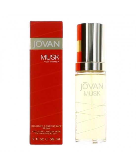 Jovan Musk by Coty, 2 oz Cologne Concentrate Spray for Women