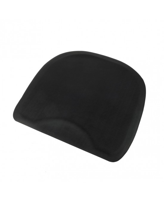 3.5´x 3.5´x 1/2" Beauty Salon Polygon Anti-fatigue Salon Mat (Polygon Outside And Round Inside) Black