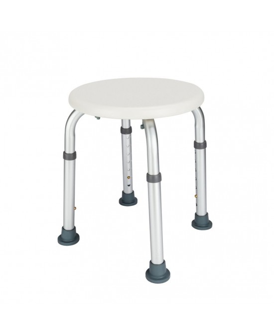 Medical Bathroom Safety Shower Tub Aluminium Alloy Bath Chair Bench with Adjustable Height White