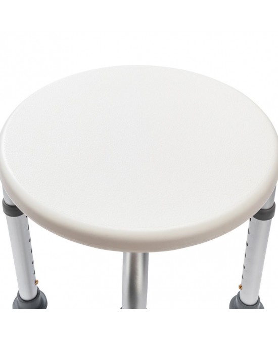 Medical Bathroom Safety Shower Tub Aluminium Alloy Bath Chair Bench with Adjustable Height White