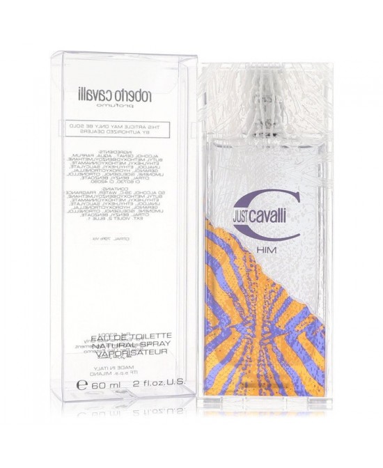 Just Cavalli by Roberto Cavalli Eau De Toilette Spray 2 oz (Men)