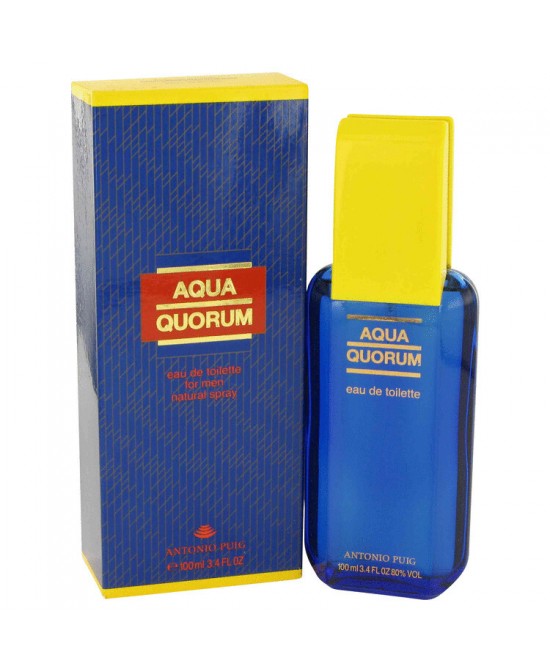 Aqua Quorum by Antonio Puig Eau De Toilette Spray 3.4 oz (Men)