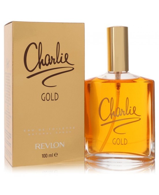 Charlie Gold by Revlon Eau De Toilette Spray 3.3 oz (Women)