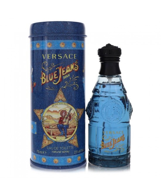 Blue Jeans by Versace Eau De Toilette Spray (New Packaging) 2.5 oz (Men)
