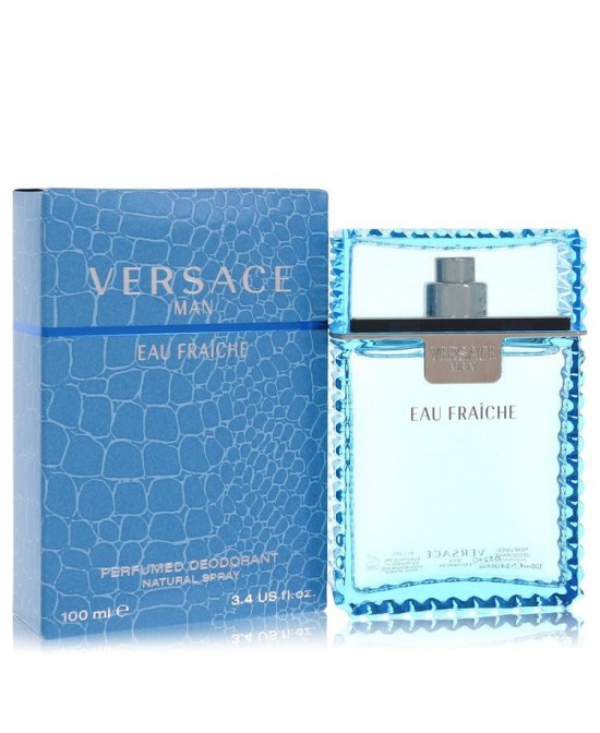 Versace Man by Versace Eau Fraiche Deodorant Spray 3.4 oz (Men)