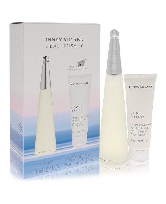 L'EAU D'ISSEY (issey Miyake) by Issey Miyake Gift Set -- 3.3 oz Eau DeToilette Spray + 2.6 oz Body Cream (Women)