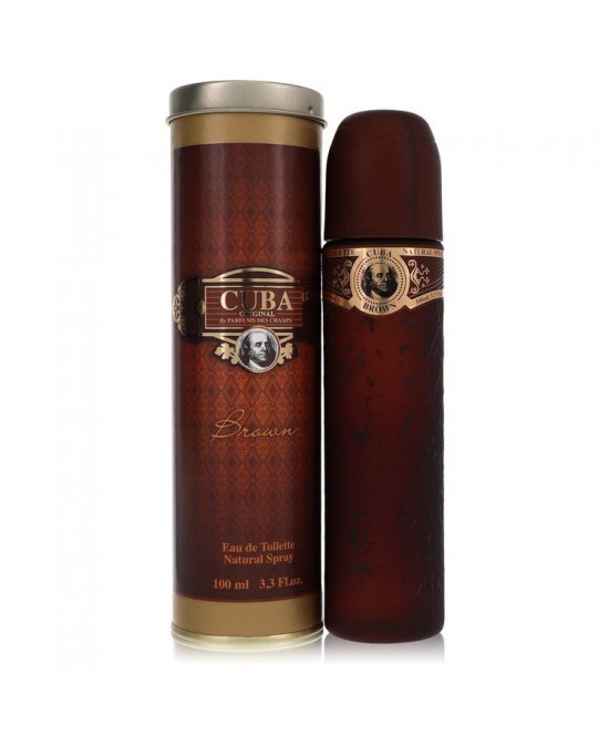 CUBA Brown by Fragluxe Eau De Toilette Spray 3.4 oz (Men)