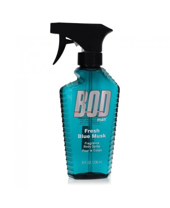 Bod Man Fresh Blue Musk by Parfums De Coeur Body Spray 8 oz (Men)