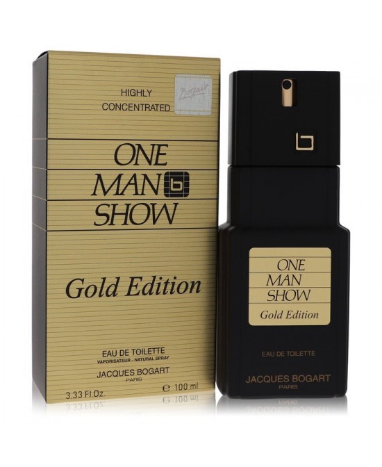 One Man Show Gold by Jacques Bogart Eau De Toilette Spray 3.3 oz (Men)