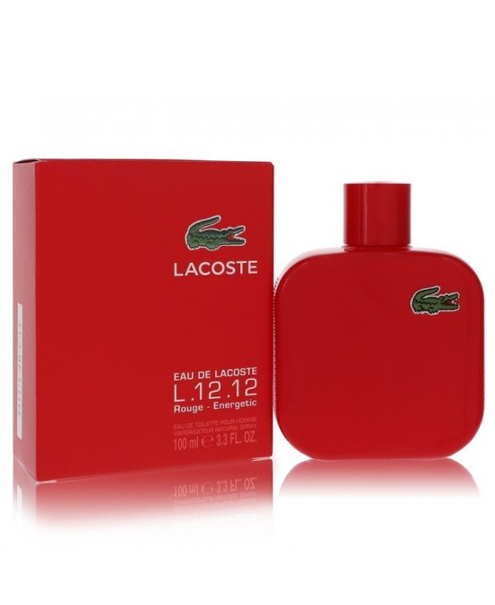 Lacoste Eau De Lacoste L.12.12 Rouge by Lacoste Eau De Toilette Spray 3.3 oz (Men)