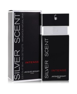 Silver Scent Intense by Jacques Bogart Eau De Toilette Spray 3.33 oz (Men)