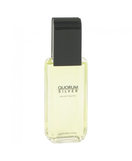 Quorum Silver by Puig Eau De Toilette Spray (Tester) 3.4 oz (Men)
