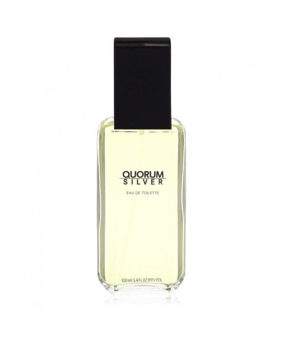 Quorum Silver by Puig Eau De Toilette Spray (unboxed) 3.4 oz (Men)