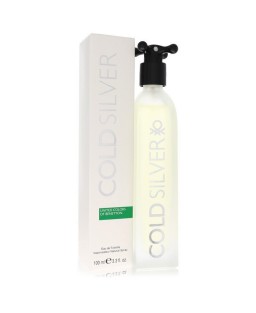 Cold Silver by Benetton Eau De Toilette Spray 3.3 oz (Men)