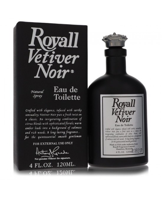 Royall Vetiver Noir by Royall Fragrances Eau de Toilette Spray 4 oz (Men)