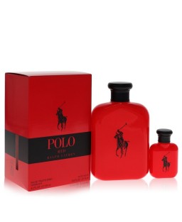 Polo Red by Ralph Lauren Gift Set -- 4.2 oz Eau De Toilette Spray + 0.5 oz Mini EDT (Men) Polo Red by Ralph Lauren Gift Set -- 4.2 oz Eau De Toilette Spray + 0.5 oz Mini EDT (Men)